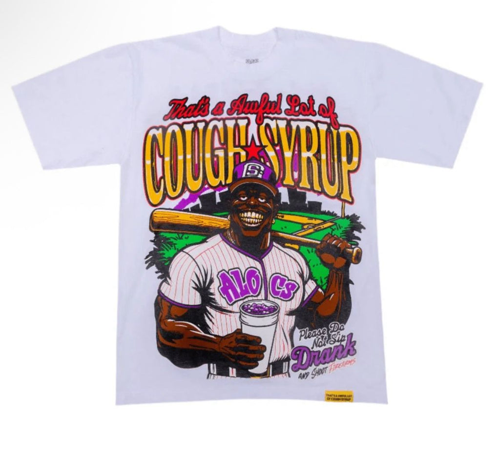 Awful Lot of Cough Syrup Baseball Tee
