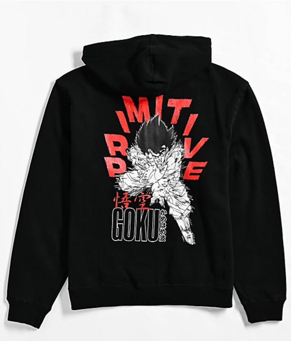 Primitive x Dragon Ball Z Goku Zip Up Hooded Sweatshirt
