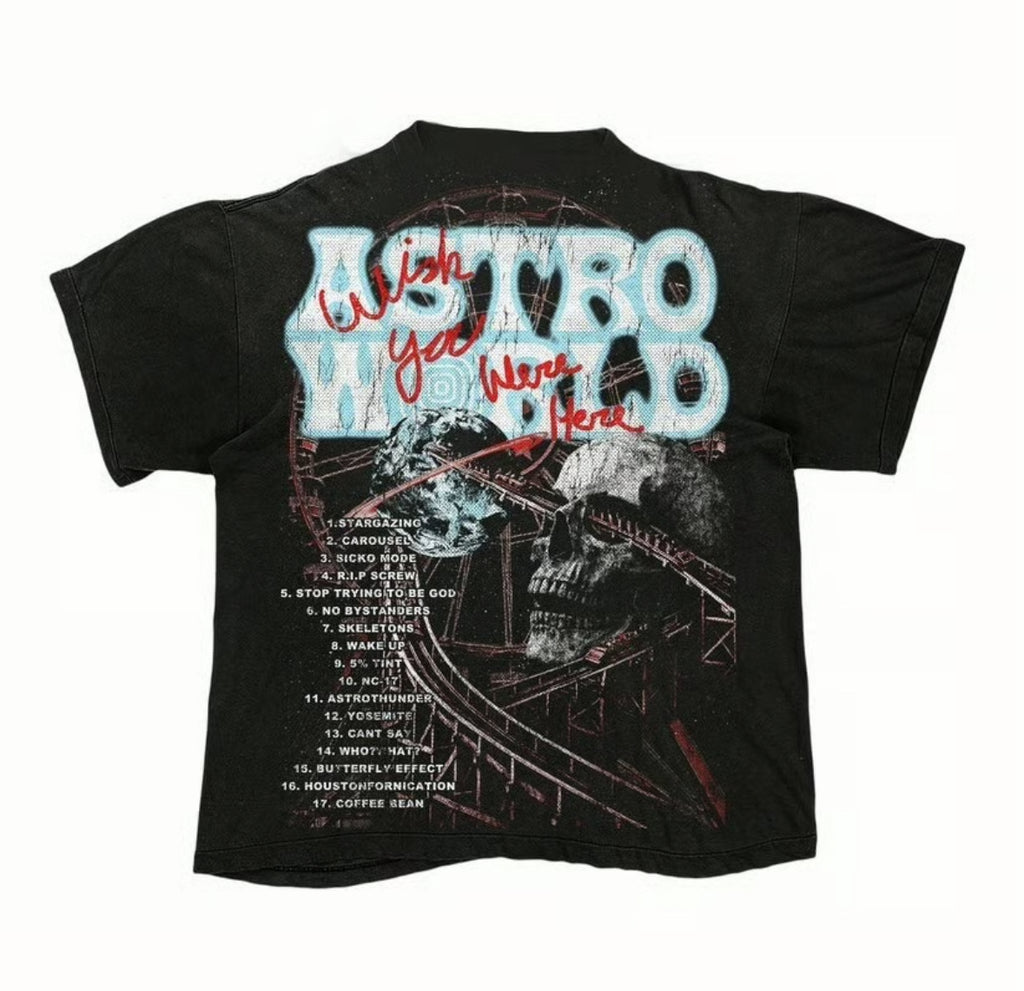 Travis Scott Astro World Wish You Were Here Tee