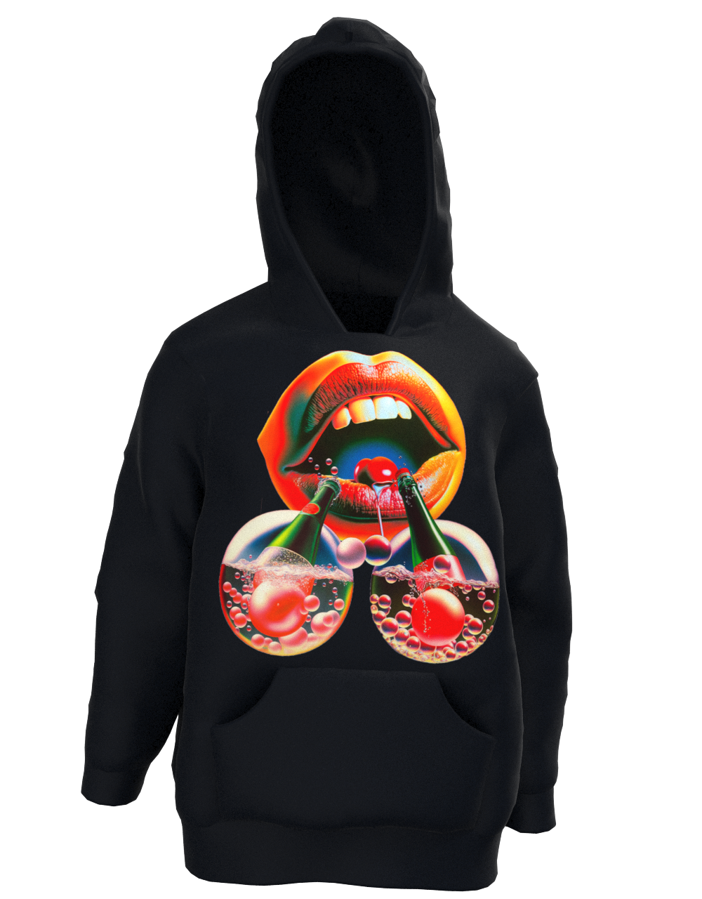 Muni Long Raire Label Champagne Lips Hoodie