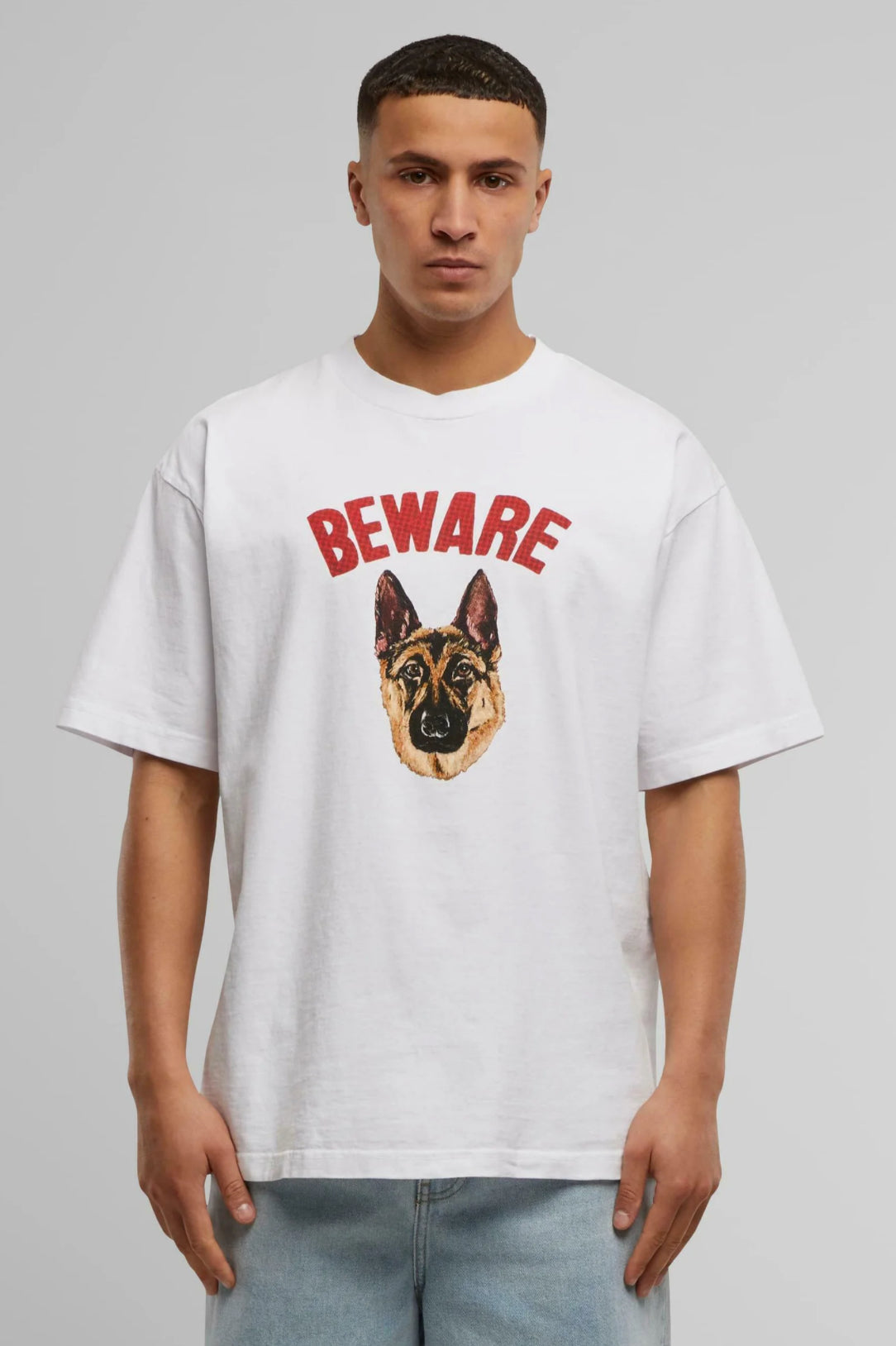 Market Studios Beware Sign Tee